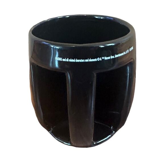 VTG Friends Black Mustache Mug Central Perk Logo Coffee Latte Cup - Picture 2 of 10